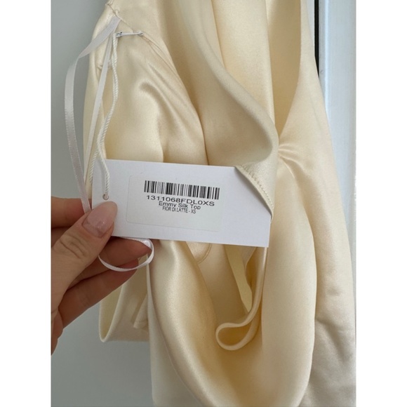 Reformation | Tops | Nwt Reformation Emmy Silk Top In Fior Di Latte | Poshmark